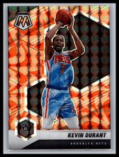 2020-21 Panini Mosaic #7 Kevin Durant Mosaic Reactive Orange