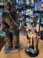 Sideshow Star Wars Hot Toys Princess Leia as Boushh w  Custom Shackles  ROTJ