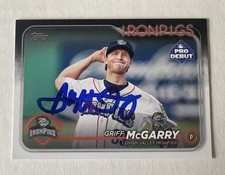 Griff McGarry Ip Signed 2024 Topps Pro Debut Nationals GTP