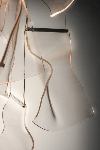 ET2 Rinkle 27 1/2" Polished Nickel LED Modern Multi-Light Pendant - Picture 4 of 10