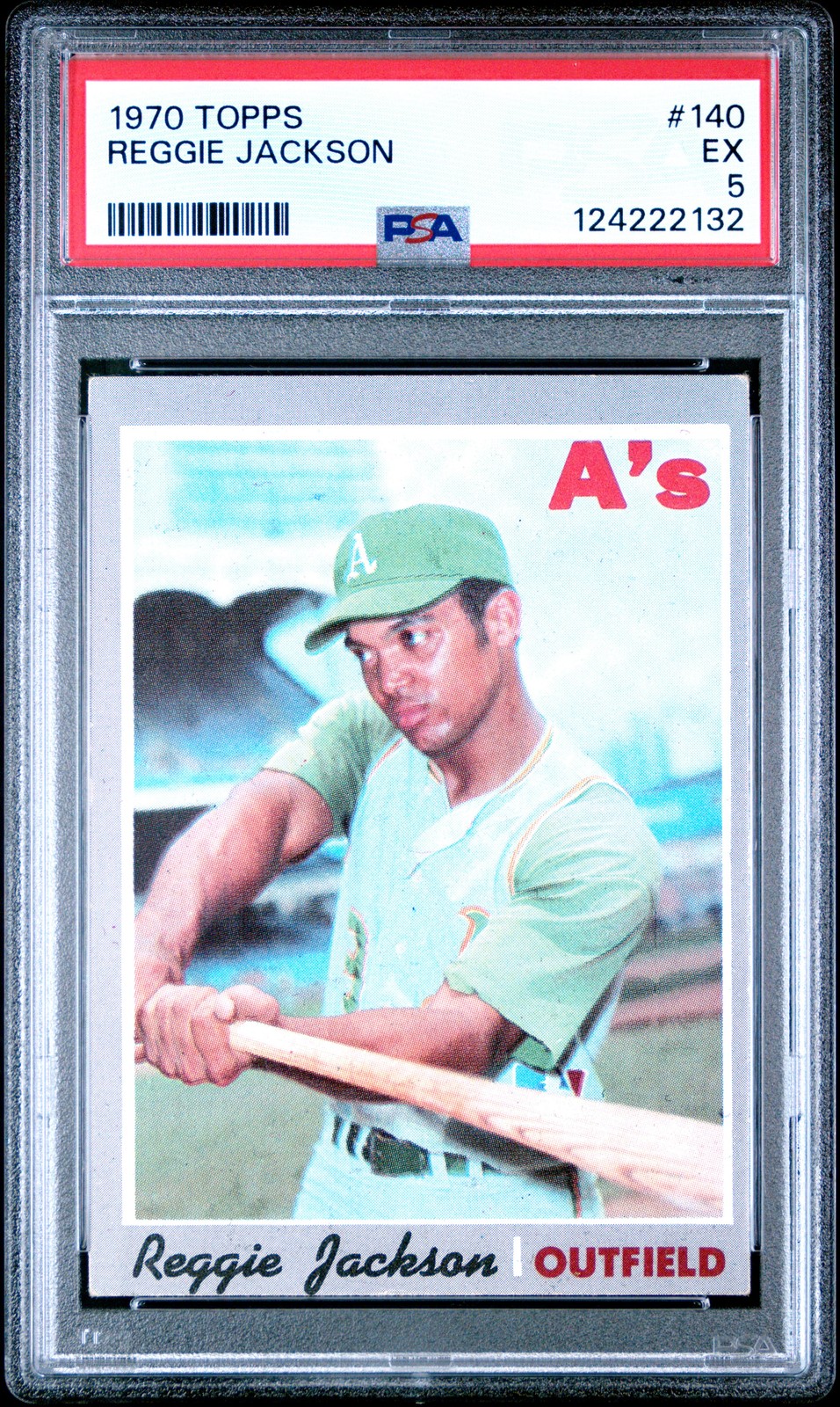 1970 TOPPS #140 REGGIE JACKSON PSA 5