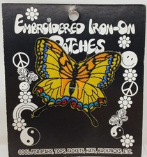 VTG Butterfly Embroidered Iron-On Patch 2.5" Jeans Jackets Hats Backpacks D4B