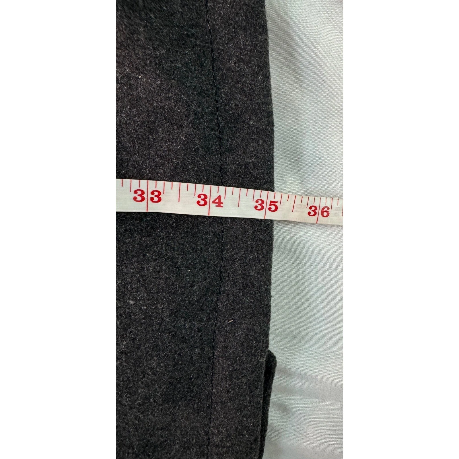 Dockers Mens Wool Blend Pea Coat Charcoal Gray Double Breasted 3XL NEW - product detail image 6