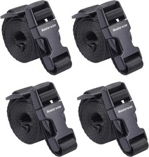 Buckle Straps with Clips, Adjustable Nylon Straps with Buckle, Packing Strap, Bl
