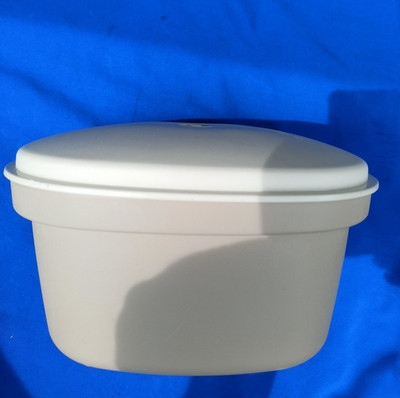 TUPPERWARE Vintage Servofix Siebservierer - Mit Sieb -Weiß -Beige- TOP Zustand !