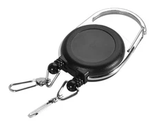 65CM Double Headed Retractable Keychain Design Key Chain ID Card Holder Keyring