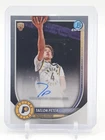 TAELON PETER 2025-26 BOWMAN CHROME ROOKIE AUTOGRAPH AUTO #BCA-TE PACERS Q4520