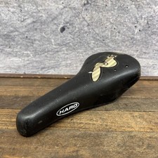 Vintage Haro BMX Bicycle Saddle Seat Black Velo VL100 Old School Logo