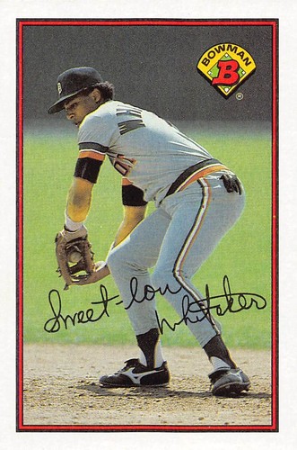 Lou Whitaker 1989 Bowman 103 Detroit Tigers Baseball Card