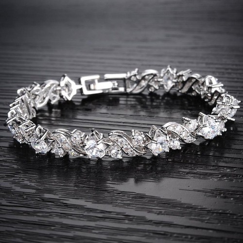SCHMUCKSET 925 STERLING SILBER PERLEN KETTE OHRRINGE ARMBAND OHRSTECKER PERLE - Bild 7 von 9