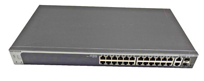 NETGEAR GS728TX-100NES ProSAFE 28-Port Stackable Smart Switch, USED NO RACK EARS