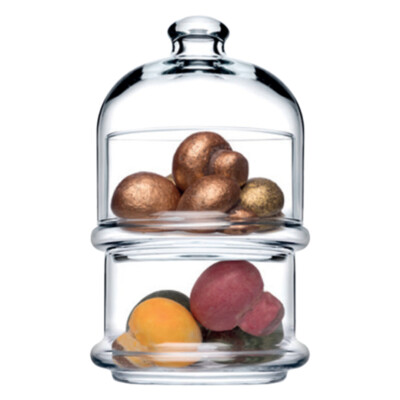 Pasabahce Villa Patisserie Servierschalen mit Haube   2-tlg. Set à 230 ml