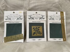 Brass Embossing Templates Lasting Impressions Lot of 3