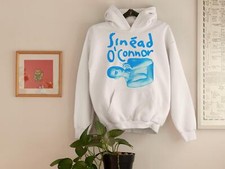 Sinead O' Connor For Fans Cotton White Full Size Men Women Hoodie C012