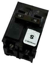 I-T-E CIRCUIT BREAKER 15A 2 POLE UNIT ITE 15 A BLACK ✅