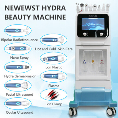 9in1 Hydra Microdermabrasion Oxygen Facial Skin Care Hydro Dermabrasion Machine