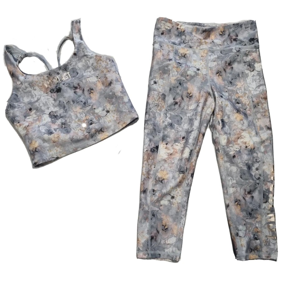 Everlast Size 10 Crop Top And Leggings Gym Fitness Activewear Exercise Set