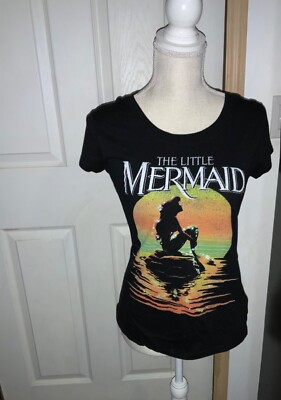 Disney The Little Mermaid Ariel Shirt Preowned Size Juniors LARGE 