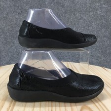 Clarks Cloudsteppers Shoes Womens 7M Sillian Jetay Loafer Black Slip On 26113242
