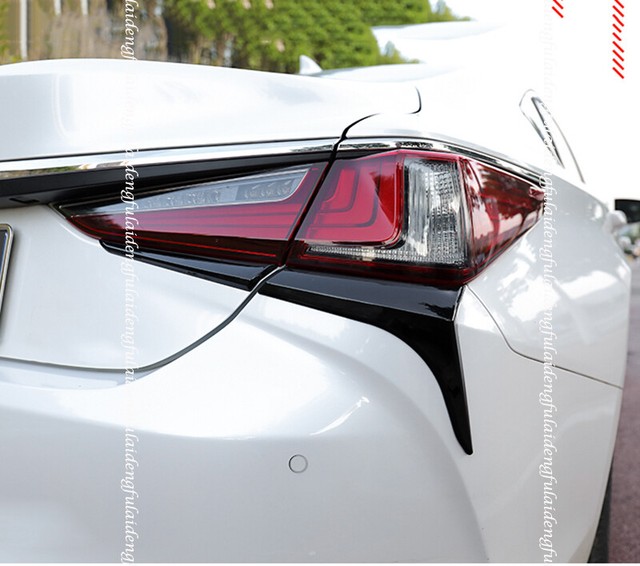 For Lexus ES350/300H 20182020 black Rear Tail Light Lamp Cover Decor