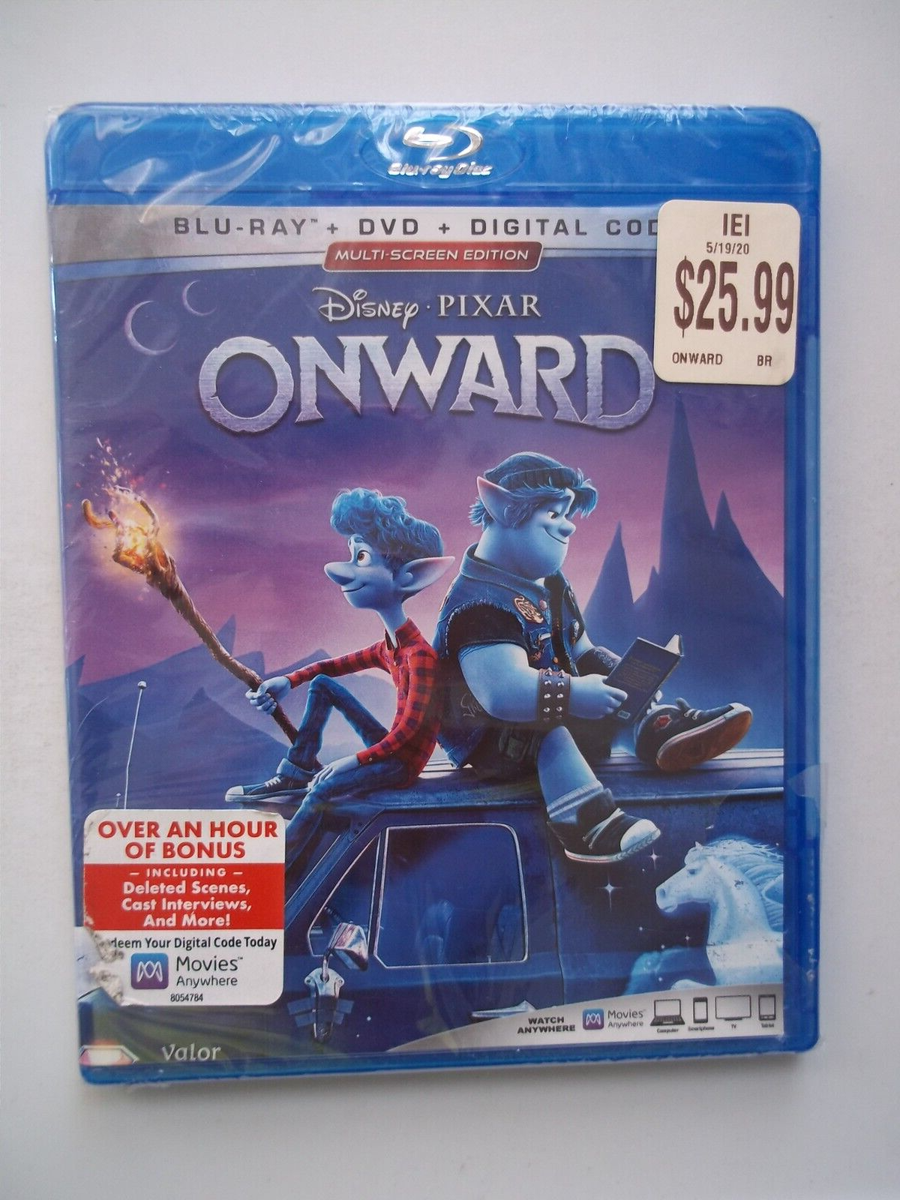 Blu-Ray & DVD - Disney / Pixar ONWARD Tom Holland, Chris Pratt