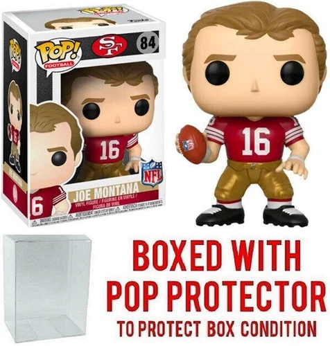 Funko POP! Football NFL SF 49ers Joe Montana #84 Vinyl Figure w/ Case