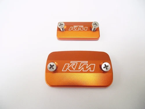 KTM 690 SMC 2008-2012 BRAKE & CLUTCH MASTER CYLINDER LIDS FRONT RESERVOIR CAPS