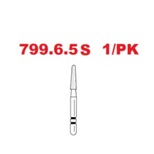 Premier Dental TWO STRIPER Diamond Round End Taper Burs #799.6.5C 1/pk USA