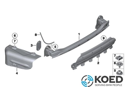 Stoßstange Adapter hinten BMW 5er F11 51127299972 15857711 online 