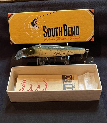 Leurre South Bend Pikie-Oreno Vintage En Bois - État Neuf - Pêche Crankbait