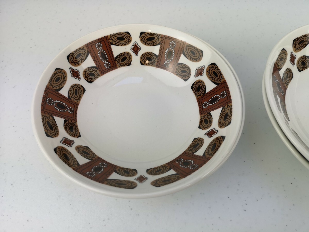 Lot De 4 Bols Vintage J&G Meakin MAORI 16,5 Cm - Ironstone, Très Bon état