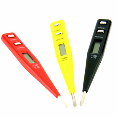 12V-250V AC DC Digital Electrical Tester Pen Probe Voltage Inductance Detector