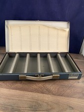 Vtg SV Smith Victor Metal Slide File Case Holds 150 Paper 150 USA