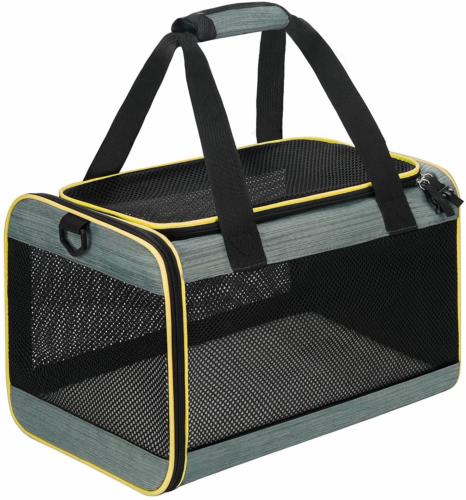 Cat Carrier Airline Approved Pet Carrier,Dog Carrier Soft-Sided Pet Travel Carri - 第 1/12 張圖片