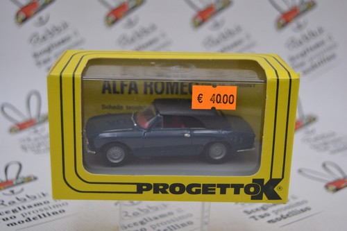 Die Cast " Alfa Romeo Giulia Closed 1965 Bluette Pk 078 " Progetto K Échelle - Bild 1 von 3