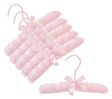 Only Hangers SH800 10" Pink Baby Satin Padded Pack of 6 