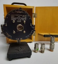 GENERAL RADIO 1602-B U-H-F ADMITTANCE METER IN WOODEN BOX USED
