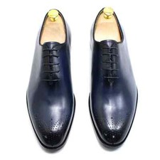 Leather Men Formal Shoes Classic Oxfords Business Lace-up Wedding Dress Shoes