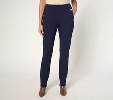 Belle by Kim Gravel Ponte Hollywood Waist Pants - Navy More Sizes a667603