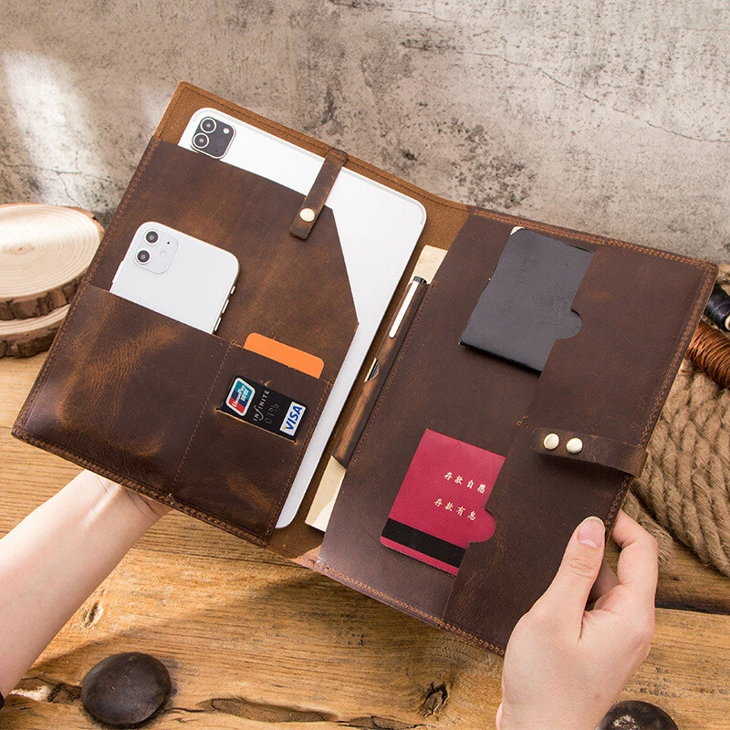 Genuine Leather Case For iPad 10th 9th 8th Air 5 Mini 6 Tablet Sleeve Pouch Bag - Image 2 of 4