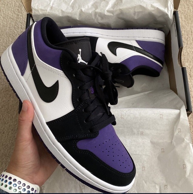 Jordan 1 Low Court Purple - 553558-125 for sale | eBay