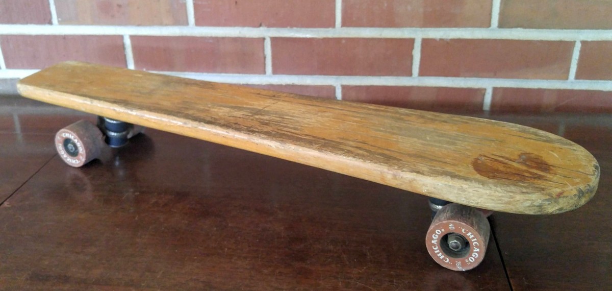 【セール中】1950-1960年代ヴィンテージロマンチックイタリアン木板セット Vintage 1960s Skateboard with Chicago 76P Clay Wheels | eBay