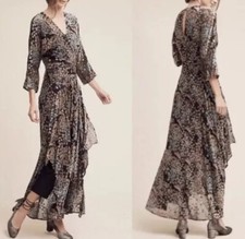 Anthropologie Moulinette Soeurs Woodlands Velvet Maxi Dress Jumpsuit Women’s 4