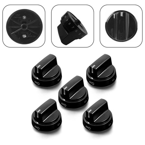 Stove Knob Replacement Parts Set of 5 for Reliable Burner Control on