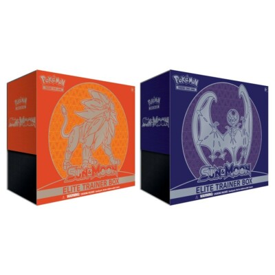 Pokemon Sun & Moon Base Set SM1 BOTH Elite Trainer Boxes Set of 2 SEALED!