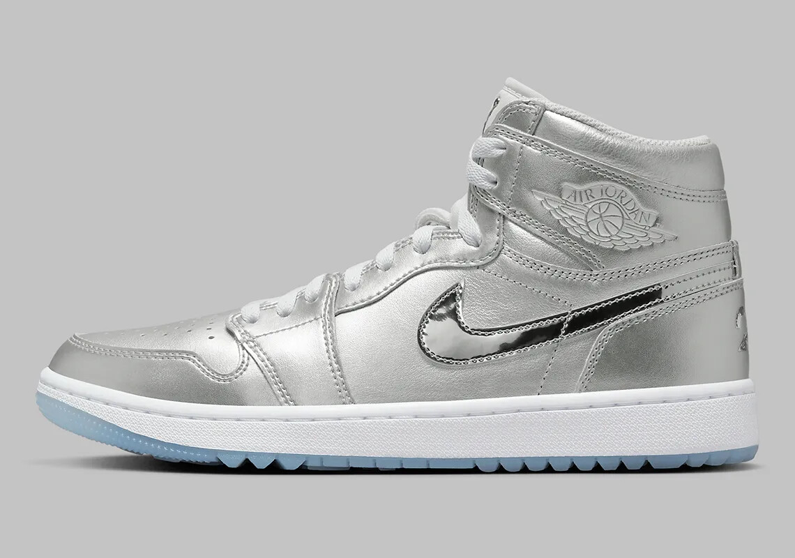 Кроссовки Nike Jordan 1 High Golf Gift Giving Pack серебристого цвета FD6815-001 мужского размера