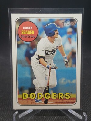 Corey Seager 2018 Topps Heritage Action Variation No 45
