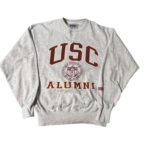Vintage USC Sweatshirt Womens Small 21x26 MV Sport - Flaw Hole In one Sleeve