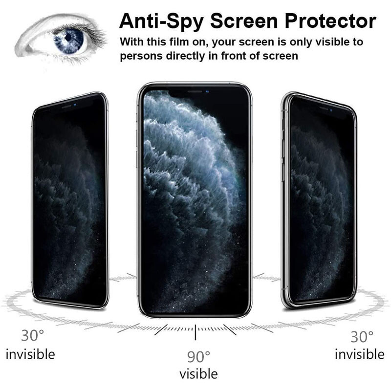 Pokolan 3 Pezzi Opaca Privacy Pellicola per iPhone 13, 13 Pro, iPhone 14, Vetro Temperato Anti Spy, Anti-Impronta, Antiriflesso, Durezza 9H Matt HD Protezione Schermo