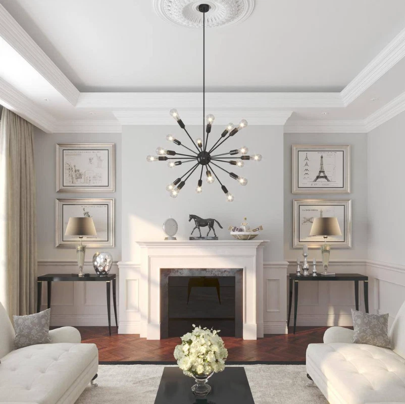 Araña Sputnik interior Hukoro Alfa 18 luces FAY-US-LT-102-BG Foto 4 de 4